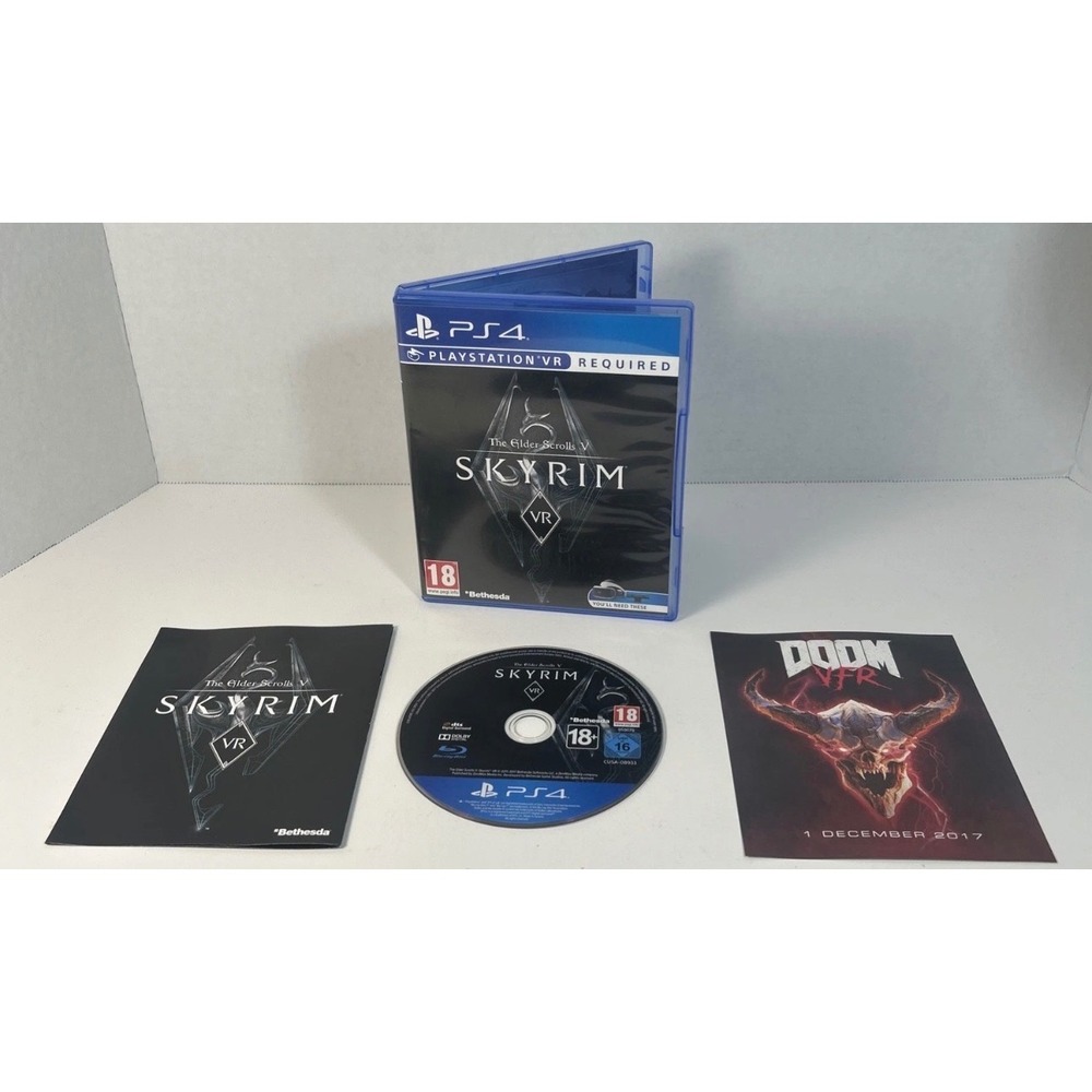 The Elder Scrolls V Skyrim VR PS4 PlayStation‎ 4 Game CIB PAL CUSA-08933